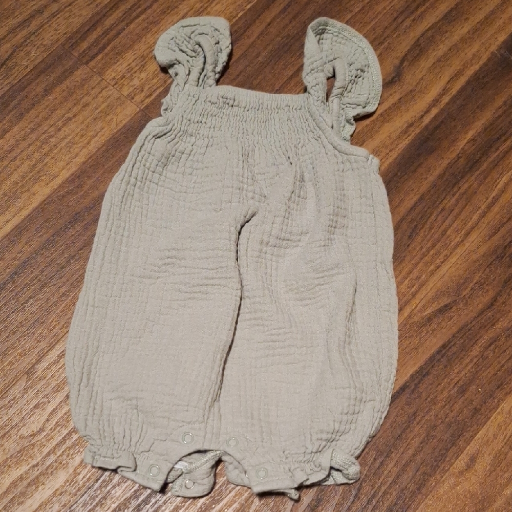 💥Buy2Get1Free💥Adorable Sage Green Baby Romper